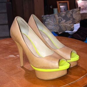 Peep Toe Platform Pump
